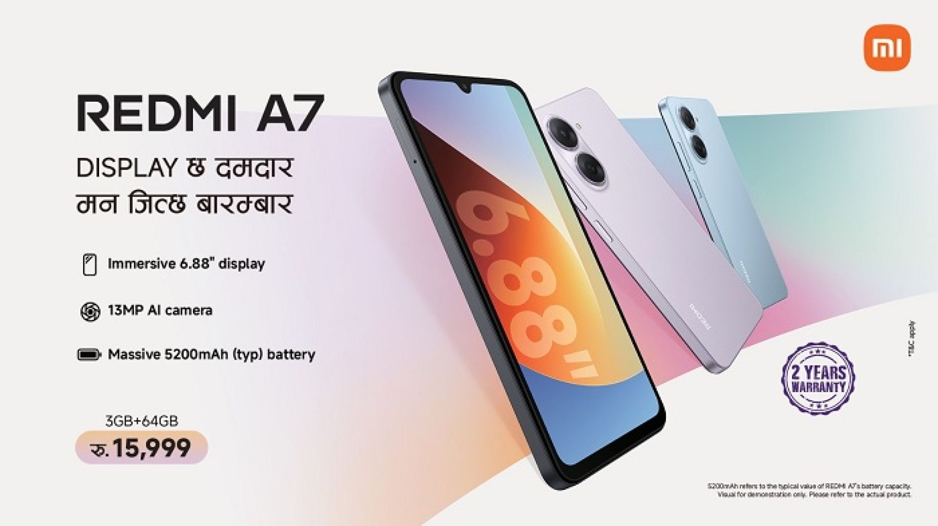 Xiaomi introduces entry level phone Redmi A7 in Nepali market